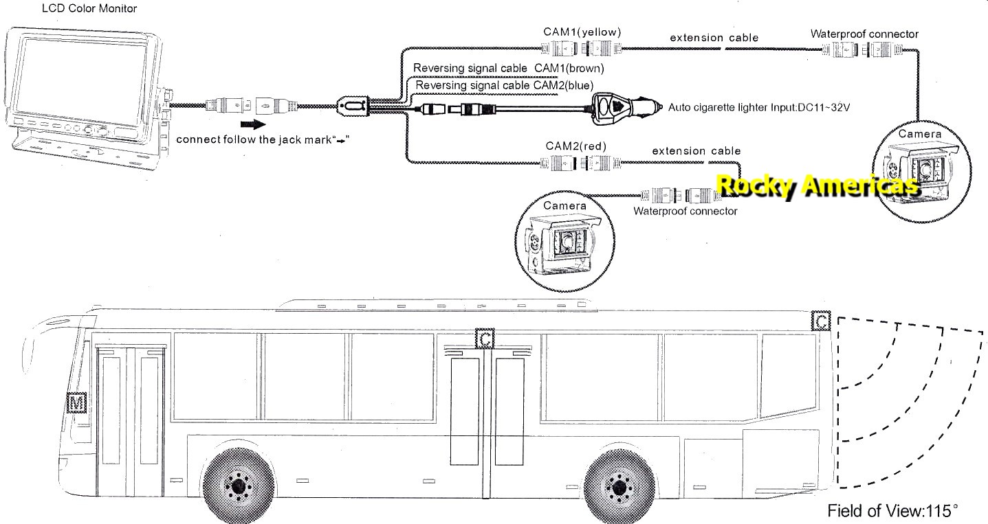 Car Reverse Camera Fitting Diagram